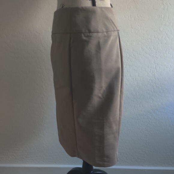 🆕 Apt 9 Tan cotton-blend work office career business casual Pencil Skirt_2 - Picture 4 of 7